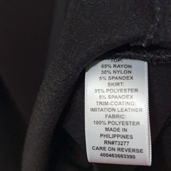 ELLE Black & White Fit-and-Flare Dress – Size 4 - Picture 4 of 4